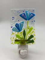 Fused Glass Flower Night Light-Variety of Colors - Image 7
