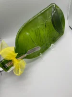 Recycled Wine Bottle Appetizer/Cheese Serving Platter - 3 Color Choices - Butterfly Pattern - Image 2