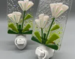 Fused Glass Flower Night Light-Variety of Colors - Image 6