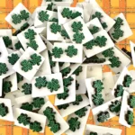 Leopard Shamrock Stud Earrings