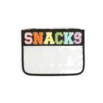 Chenille Letter Clear Zippered Pouch Bags - Image 3