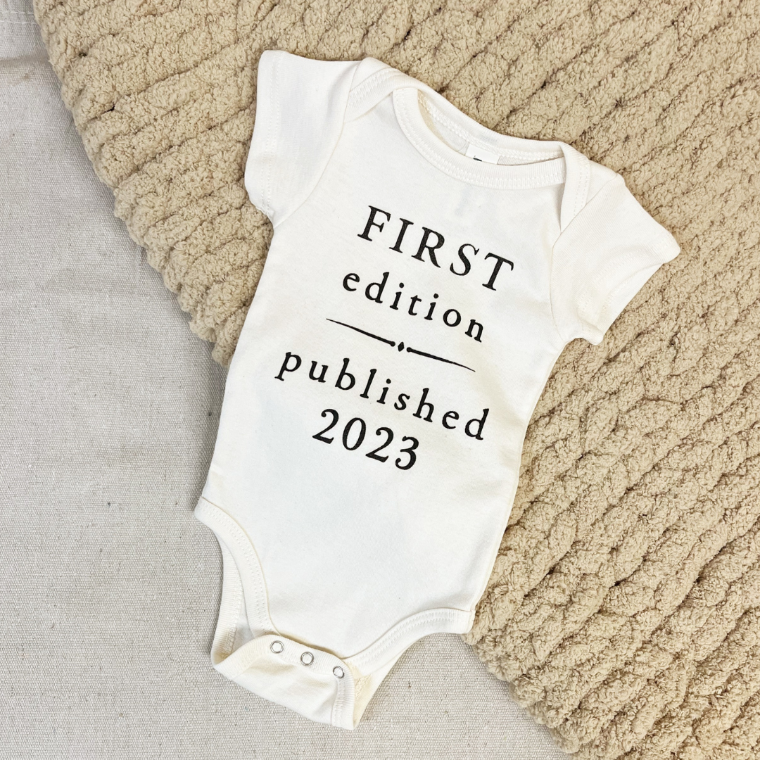 First Edition Baby Bodysuit | Baby Shower Gift