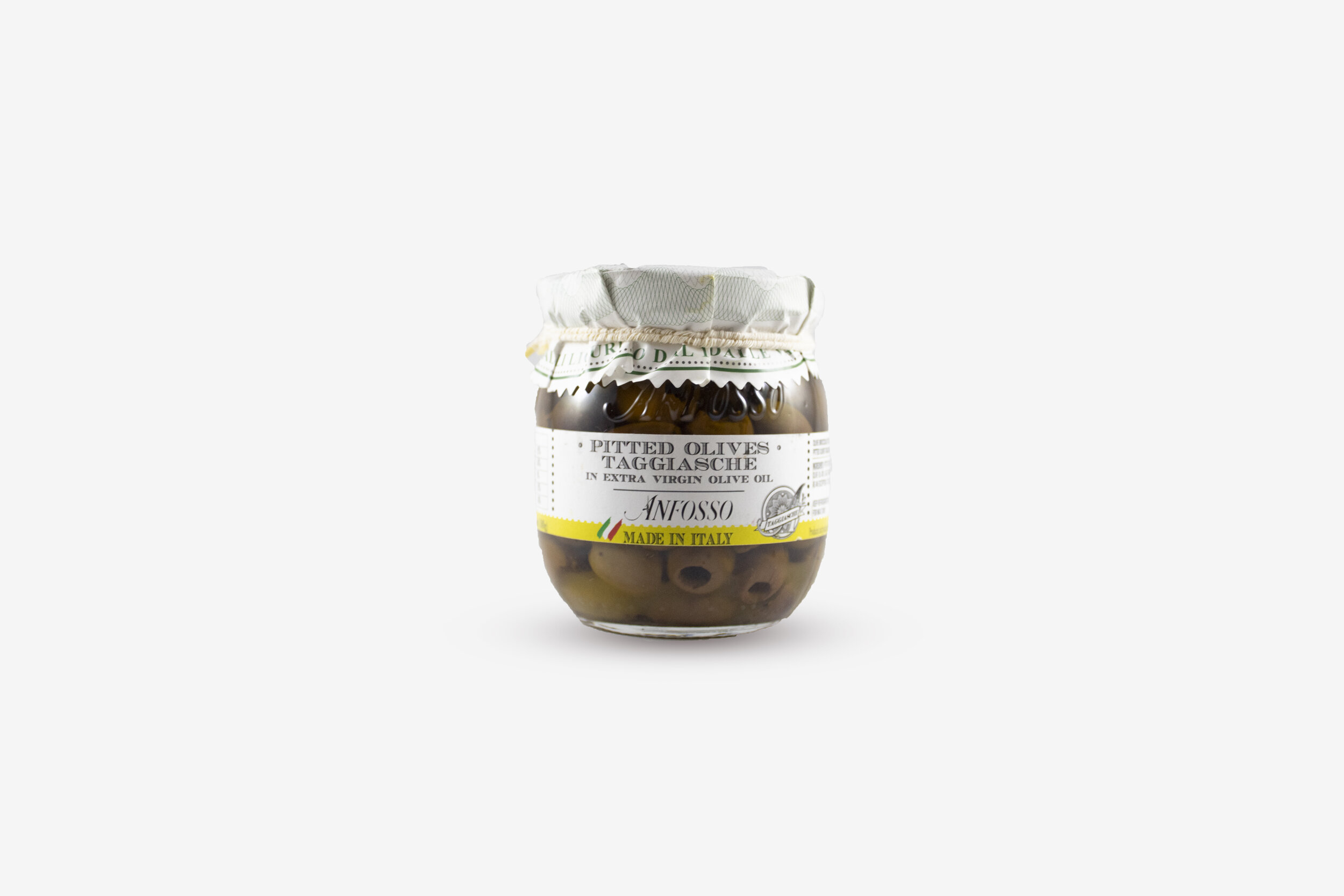 Pitted Taggiasca Olives 180 gr By Anfosso