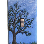 Light Switch Cover - Summer Tree - painted to order