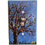 Light Switch Cover - Autumn Tree - painted to order