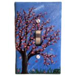 Light Switch Cover - Springtime Tree - painted to order