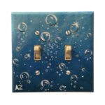 Light Switch Cover - Bubbles - painted to order