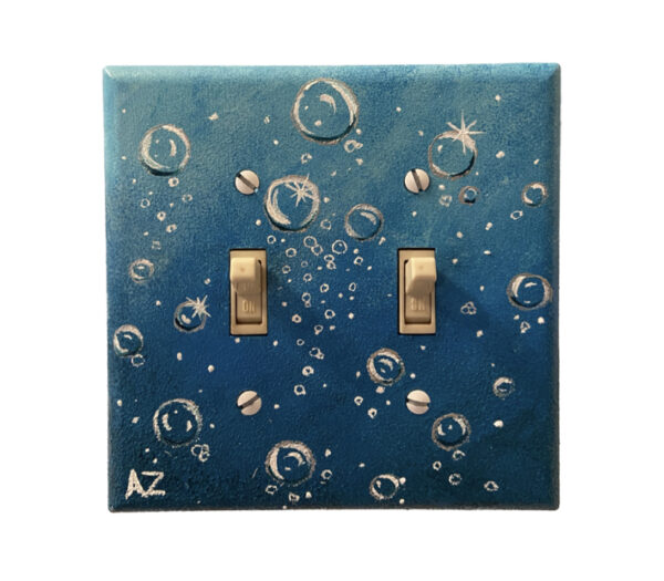 IMG_4663 Light Switch Cover - Bubbles - painted to order - Image 1