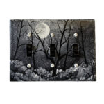 Light Switch Cover - Moonlit Forest - painted to order