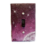 Light Switch Cover - Pink Moon - painted to order