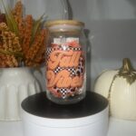 Fall Vibes Glass Cup