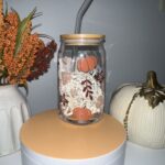 Fall Glass Cup
