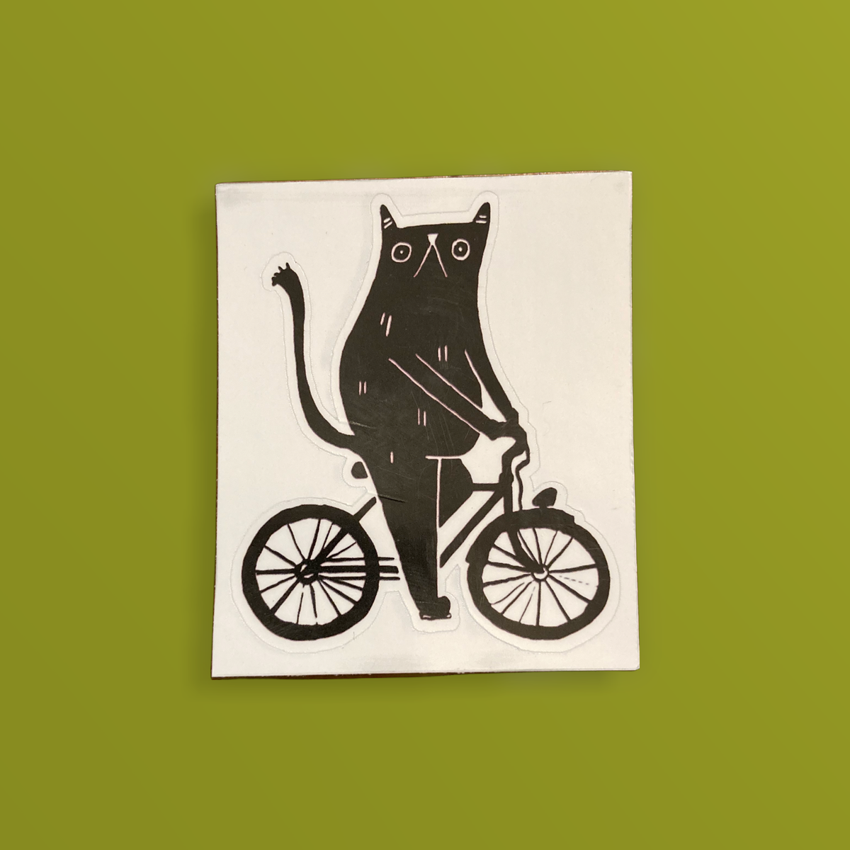 crusty sticker Crusty Cat Sticker - Image 1