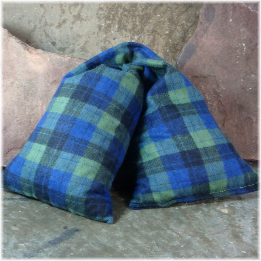 Green Plaid Cherry Pit Wrap Cherry Pit Heat Wrap