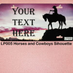Custom License Plates Horses and Cowboys