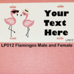 Custom License Plates Flamingos