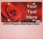 Custom License Plates Flowers