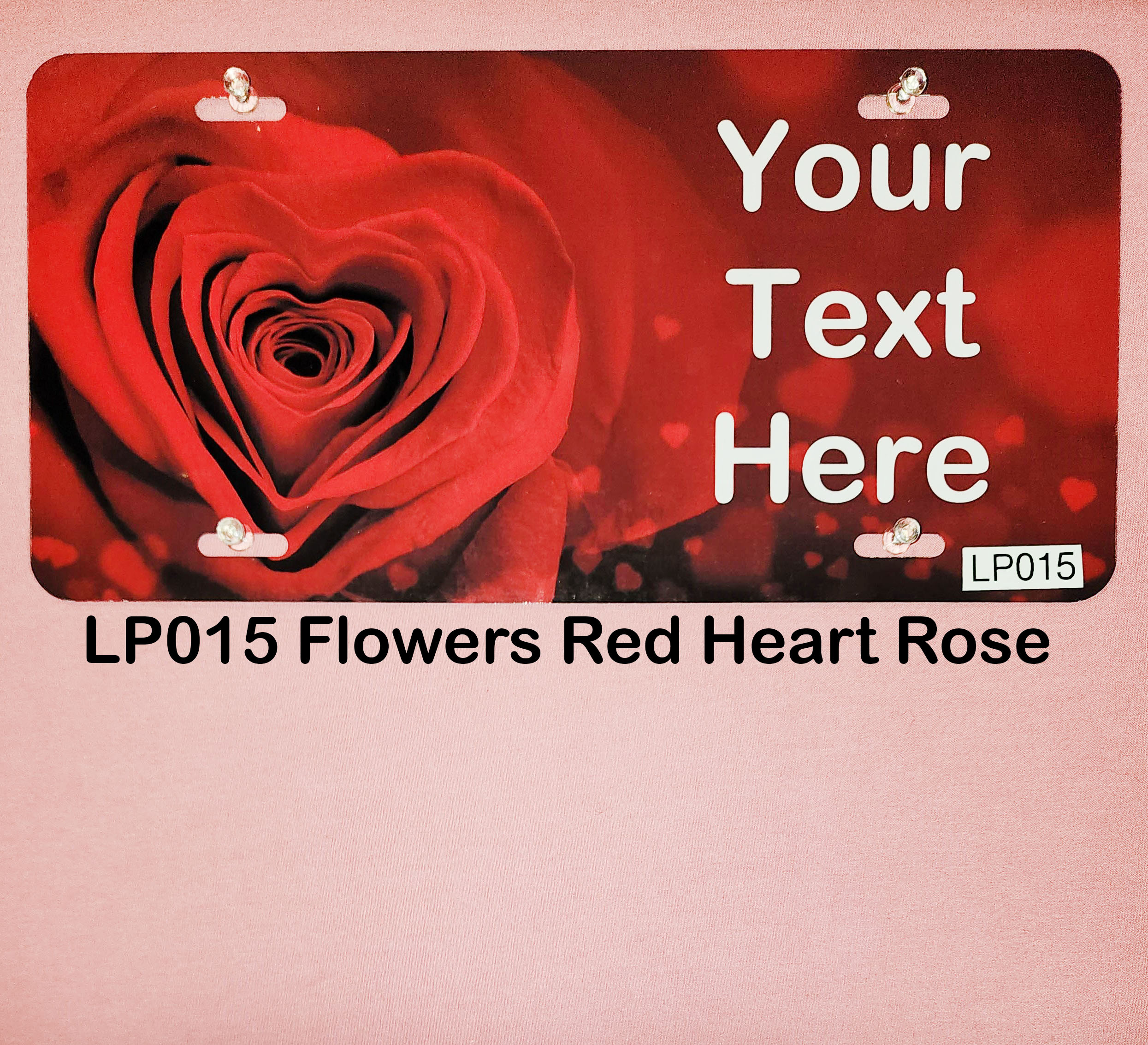 LP015 copy Custom License Plates Flowers - Image 1