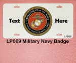 Custom License Plates Military Navy