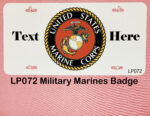 Custom License Plates Military Marines