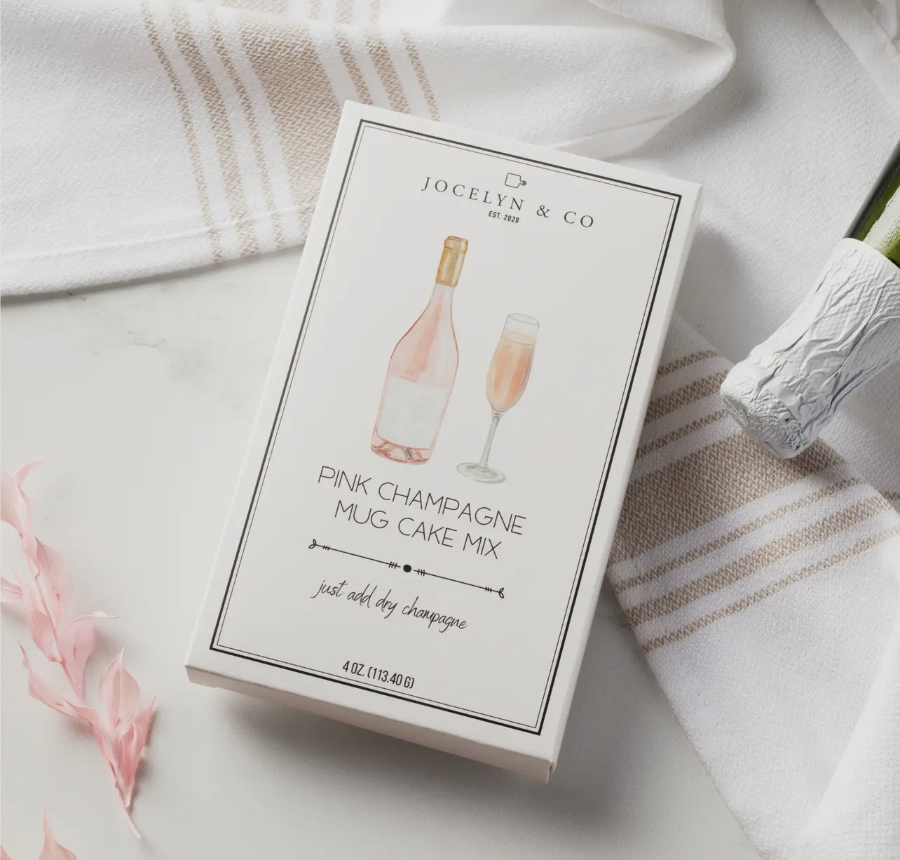 IMG_8494 Pink Champagne Mug Cake - Image 1