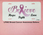 Custom License Plates Breast Cancer Awareness