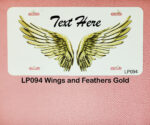 Custom License Plates Wings and Feathers - Image 6