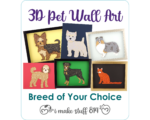 Custom 3D Pet Wall Art