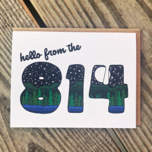 Hello from the 814 Greeting Card