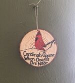 Memorial Cardinal Ornament - Painted to Order - Image 3