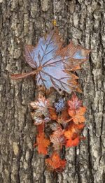 Large maple leaf sun catcher - Image 4