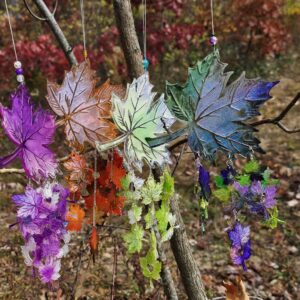 Large maple leaf sun catcher