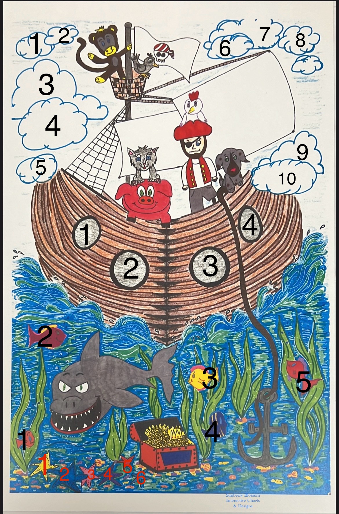 IMG_7455(1) PIRATE SHIP ACTIVITY/LEARNING/POTTY CHART - Image 1