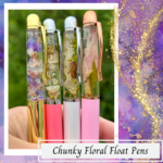 Chunky Floral Float Pens