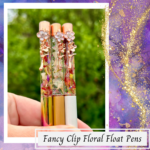 Fancy Clip Floral Float Pen