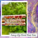 Fancy Clip Floral Float Pen - Image 2