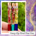 Fancy Clip Floral Float Pen