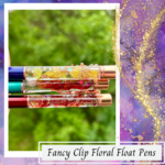Fancy Clip Floral Float Pen - Image 2
