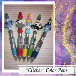 Beaded Clicker Color Pens
