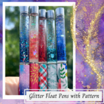 Glitter Float Pens with Pattern