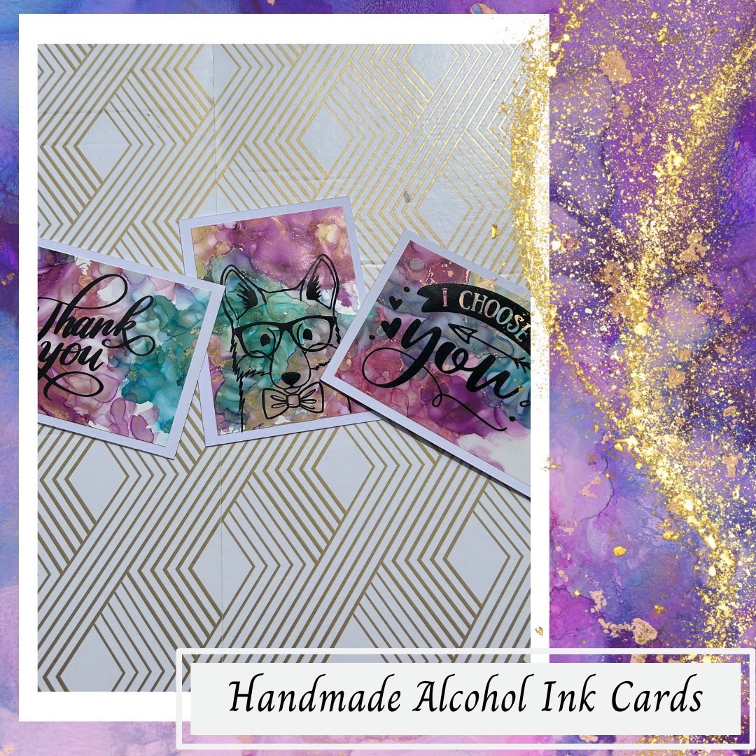 Inkspiration by Richelle card (16) Handmade Alcohol Ink Cards - Image 1
