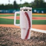 Baseball Rhinestone Studded 40 oz. Tumbler