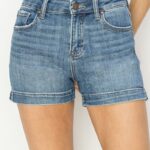 Risen High Rise Side Slit Basic Shorts