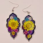 Pressed Flower Resin Earrings