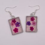 Pressed Flower Resin Earrings
