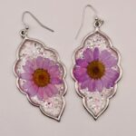 Pressed Flower Resin Earrings