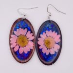 Pressed Flower Resin Earrings
