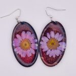 Pressed Flower Resin Earrings