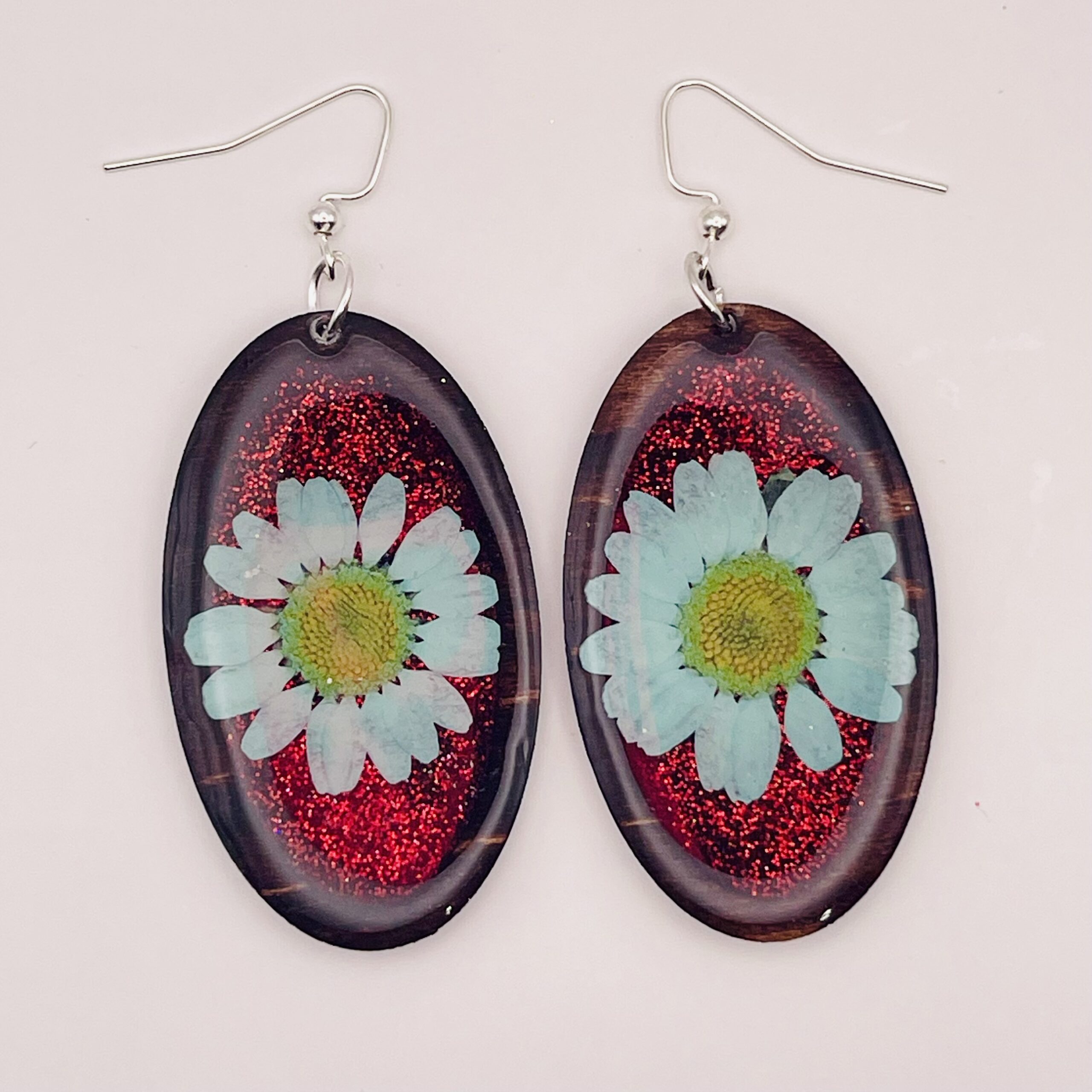 IMG_2071 Pressed Flower Resin Earrings - Image 1