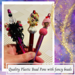 Quality Plastic Beaded Pens with Fancy Beads - Image 2